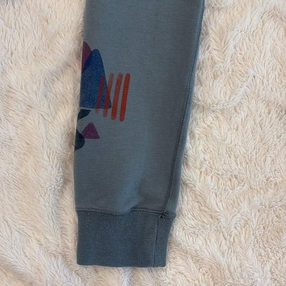 Roots kids sweat leggings size youth large in greenish grey/blue - Picture 3 of 8